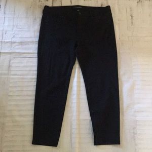 Liverpool stretch zip up cropped leggings pants